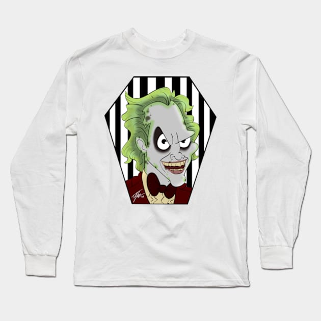 Beetlejuice Long Sleeve T-Shirt by Tuckerjoneson13